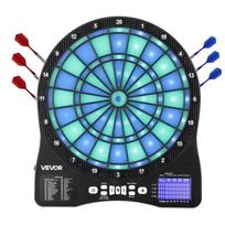 VEVOR Elektroninė smiginio lenta, LED apšviesta taikinio smiginio lenta su 48 žaidimais ir 500+ variantų 45 x 39.7 x 2.6 cm