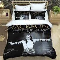 Michael Jackson Bedding Set Single Twin Full Queen King Size Bed Set Aldult Kid Bedroom Duvetcover Sets Bed Sheet Set 2025741 135x200cm