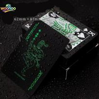 Black Foil Plated Waterproof Poker Cards, Limited Edition Collectible Playing Cards for Magic Shows & Creative Gifts žalia