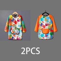 Art Apron Children's - Waterproof Long Sleeved Cover Paint Apron for Children, Kindergarten Art Painting WQ005 XL(M)