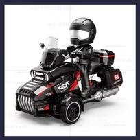 Portable KF35 Mini 3-Wheel RC Car 1:43 Scale High Speed Drift Toys Car with LED Lights 2.4G Remote Control Off-Road Racing Gifts for Kids Bring A Doll juoda