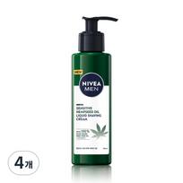 Nivea Men jautriai odai su kanapių sėklų aliejumi skystas skutimosi kremas 4 vnt. 200 ml black