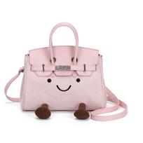 Drobės Kelly rankinė Didelės talpos Lėlės Elfo Pečių Crossbody krepšys Mielas animacinis Madinga rankinė Moterims 25*13*16.5cm rožinė