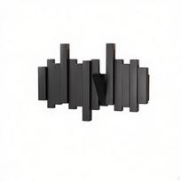 Fortepijono klavišų drabužių kabykla Be montavimo Sieninė kabykla Taupanti vietą 4 Hooks_Black gray