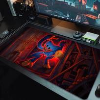 poppy playtime Mouse Pad Large Gaming Table Cushion Non-slip Laptop Tablet Big Mousepad XXL Mat Mini PC Playmat With Lock edge_xia 30cmx60cm(11.8x23.6inch) brown