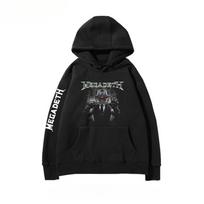 Fit Megadeth - Hooded Sweatshirt for Men and Women with Unique Printed Design and Punk Metal Style - Rock Band Apparel XL black