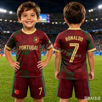 26 Vasaros Berniukams Ronaldo Nr. 7 Futbolo Marškinėliai Šortai Rinkinys Moterims Vyrams PORTUGALIJOS Gerbėjų Marškinėliai Šortai Rinkinys Vaikams Sportinis Kostiumas 2 Dalių Rinkinys 150