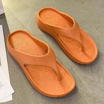 Women Thick Bottom Platform Sea Flip-Flop Thong Sandals Summer Shoes Bathroom Slippers Pillow Slides 37-38 oranžinė