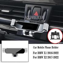 Car Phone Holder For BMW X1 X2 F39 F47 F48 F49 2012-2022 Gravity Navigation Bracket Air Outlet Clip Bracket Rotatable X1 16-22 X2 17-22MQ5 gray