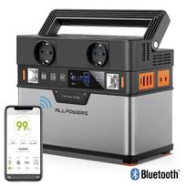 ALLPOWERS 110V 220V kintamosios srovės 300W elektrinė Pure Sine Wave 288Wh nešiojamasis generatorius Maitinamas automobiliniu šaldytuvu TV dronu nešiojamieji kompiuteriai white