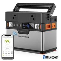 ALLPOWERS 110V 220V kintamosios srovės 300W elektrinė Pure Sine Wave 288Wh nešiojamasis generatorius Maitinamas automobiliniu šaldytuvu TV dronu nešiojamieji kompiuteriai white