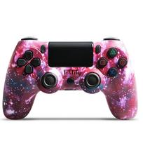 VAORLO PS4 belaidžiam valdikliui Ps4 valdikliui žaidimų pulto valdiklis su dviguba vibracija ir paleidimo mygtukais su 3,5 mm lizdu black