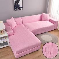 Elastiniai sofos užvalkalai, skirti svetainės sofos užvalkalui L formos kampinis tamprus sofos užvalkalas sofos sofos fotelio baldų apsaugai S ( AF-90-140cm)1pcs pink