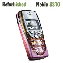 Atnaujintas originalus Nokia 8310 2G mobilusis telefonas su 1 SIM kortele No charger juoda