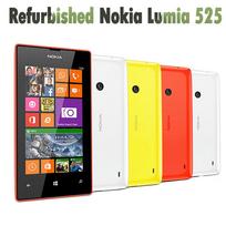 Atnaujintas originalus Nokia Lumia 525 Windows Mobile telefonas su 1 SIM kortele 1 battery 1 charger oranžinė