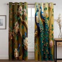 Spalvingos Gražios Gyvūno Povas Užuolaidos Prabangus Svetainės Miegamojo Namų Dekoro Užuolaidos 2 Skydai 3D Poliesterio Užuolaidos 220W240H(CM)87x95in&Grommet Top