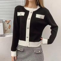 Autumn New Long Sleeve Casual Knitted Sweater Women Long Sleeve Cardigan Sweaters for Women Winter Fashion Elegant Slim Fit Knitwear Cardigans 24613 One Size juoda