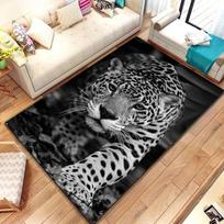 Gyvūnas Leopardas Gepardas Animacinis Žvėris Namų Dekoras Kilimas Skalbiamas Svetainė Miegamasis Sofa Durų Kilimėlis Virtuvės Kilimėlis Neslystantis Grindų Kilimėlis 40x60cm gray