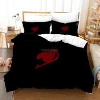 Patalynės komplektas „Fairy Tail“, Anime lovos komplektas, antklodžių užvalkalų komplektai, 3D spausdinimas, vienvietis, dvivietis, pilnas, karalienė, labai didelė, suaugusiesiems, vaikui, miegamasis, 70x133cm 2pcs white