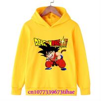 Dragon Ball Pavasaris Ir Ruduo Vaikams Berniukams Ir Mergaitėms Su Gobtuvais Megztiniai Striukės Animaciniai Filmukai Vaikiški Drabužiai Kūdikių Drabužiai 100 yellow