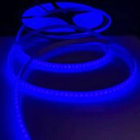 1-10m COB LED juosta 220V Lanksti juosta Šviesos Išmanus IC Nereikia drenaivo Didelio ryškumo 240 LED Linijinis apšvietimas RA95 1m mėlyna