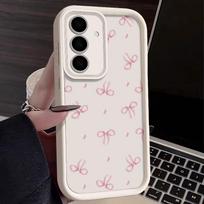 Samsung S25 S24 Ultra S23 A16 A15 A55 A35 A54 A56 A36 vyšnių rašto smūgiams atsparus objektyvo apsaugos matinis minkštas silikoninis apsauginis dėklas nuo kritimo Samsung A53 5G smėlis