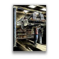 Klasikinio filmo „Atgal į ateitį“ automobilio plakatai Meno tapyba Drobės plakato spausdinimas Paveikslas Modernus namų dekoras Dažai Be rėmo 40*60cm No Frame