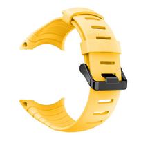 Suunto Core laikrodžio apyrankė Aukštos kokybės silikoninė apyrankė su juoda sagtimi Apyrankė su tekstūruotu paviršiumi, skirta Suunto Core For Suunto Core yellow