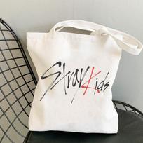 Stray Kids SKZOO Nešiojamas pirkinių krepšys FELIX Rankinės SKZ Drobės pirkinių krepšiai HAN BANG CHAN CHANGBIN SEUNGMIN HYUNJIN LEE KNOW 24*26cm