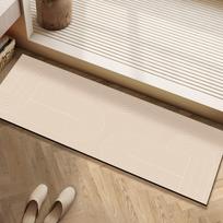 Vonios kilimėlis Neslystantis Sugeriantis vandenį Atsparus nešvarumams Grindų kilimėlis Minimalistinės linijos tekstūros kilimas Ilgi namų dekoravimo kilimėliai 1pc 50x120cm