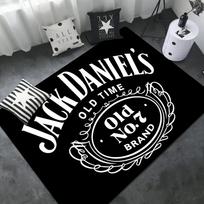 J-Jack-Daniels Viskių Raštas Kambario Kilimai Plaunami Neslystantys Svetainės Sofa Kėdės Zonos Kilimas Virtuvė Alfombra 40x60cm