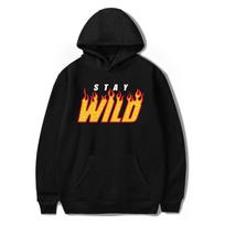 Beno Azelarto „Stay Wild Vintage 90s“ gobtuvas vyrams ir moterims, Harajuku hiphopo viršutiniai drabužiai, pavasario ir rudens megztinis, sportinis megztinis S yellow