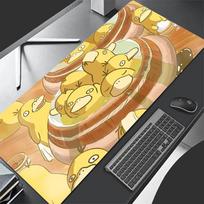 Didelis Speed PC Kompiuterio Klaviatūros Kilimėlis PU Odinis Pelės Kilimėlis Anime Pokemon Psyduck Stalo Kilimėlis Žaidimų Aksesuarai Pikachu Pelės Kilimėlis 60x30 cm