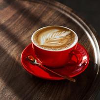 Barista rekomenduoja keraminį 3-os kartos sustiprintą kavos puodelį su lėkštute caboo latte profesionalus latte art puodelis 350 350 red