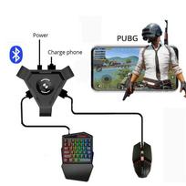 PUBG Mobile žaidimų pultelis Žaidimų klaviatūros pelės konverteris Android telefonui į PC Bluetooth Keyboard 3pcs/set gray