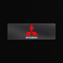 Automobilio priekinės sėdynės galvos atramos emblemos lipdukas Automobilio šoninio lango lipdukas Mitsubishi Pajero Outlander Xl Montero Lancer Triton L200 Galant black