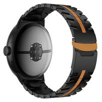 Nerūdijančio plieno laikrodžio apyrankė Google Pixel Watch 4 3 45mm prabangi apyrankė GOOGLE PIXEL WATCH 3 4 45MM aksesuarams riešo juosta for Pixel 4 45mm gray