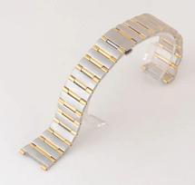 Tvirtas plonas nerūdijančio plieno laikrodžio dirželis „Omega Constellation“ laikrodžiui Sidabrinė riešo apyrankė Sulankstoma sagtelė 16mm*11mm 22mm*14mm 16-11mm beige