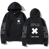 Xplr Hoody Sam And Colby Grandinės Link Merch Širdies Formos Spausdintas Megztinis Vyrams Moterims Ilgomis Rankovėmis Puloveris Madingas Hoody Ypač Dydžio Drabužiai S smėlis