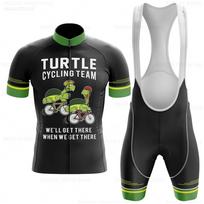 Vyriškas dviratininko aprangos komplektas 2026 Turtle Cycling Team Vasarinis trumpomis rankovėmis Kalnų dviračio Dviračio Sportinė apranga MTB Maillot Ropa Ciclismo M gray