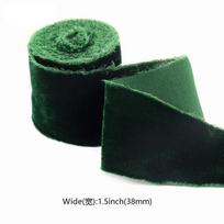 38 mm x 1 metro aksominė juostelė nutrintais kraštais, audinio apdaila, 38 mm vestuviniai kvietimai, puokštė, dovanų įpakavimas, dekoravimas plokščiu sluoksniu 38mm