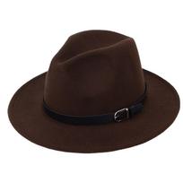 Klasikinė britiška Fedora skrybėlė Vyrams Moterims Imituotos vilnos Žieminės veltinio skrybėlės Madinga Jazz skrybėlė Chapeau Didmeninė prekyba 56-58CM ruda