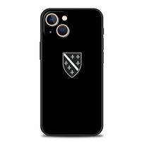 Bosnijos ir Hercegovinos pasas Telefono dėklas iPhone 16 15 14 13 12 Pro Max 11 Pro Max 7 8 Plus XS XR Atsparus smūgiams Silikoninis korpusas iPhone 13 black