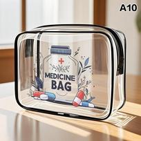 Medicininė kosmetinė krepšys moterims Didelės talpos kelioninis organizatorius maišelis su užtrauktuku Tualeto reikmenų maišelis Kasdienė kelionė Tualeto reikmenų krepšys