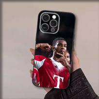 Futbolo M-Michael Olises telefono dėklas, skirtas iPhone 17,16,15,14,13,12,11,Pro,Max,Plus,Air,X,XS,XR,SE,8,7,Mini,Minkštas juodas dėklas iPhone12PROMAX