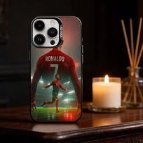 CR7 C-Cristiano R-Ronaldo Telefono dėklas Spalva Sidabrinis Korpusas Skirtas IPhone 17 16 15 14 13 12 11 Pro Max Plus iPhone16e