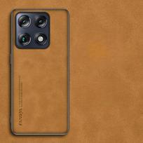 Dėklas Motorola Signature XT2603-2 5G Avikailio Odos Telefono Dėklas Moto Edge 70 Ultra X70 Air Pro Matiniam Silikonui For moto Signature brown