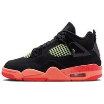 Air Jordan 4 Retro GS Black Infrared Vaikams Sportbačiai Infrared-23-Bright-Mango-Barely-Volt-White II1271-001 39 black