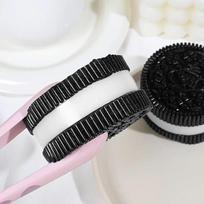 Playful Cookie Tabas Squishy Stress Ease Press Toys Counter-Stress Fidget Toy Black Biscuit Anxiety Vent Pinch Toy For Kids Gift black