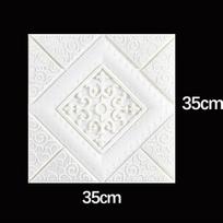 3D Lipnios Lubų Lipdukai - Vandeniui Atsparūs Tapetai Lubų Dekoravimui 1pc white